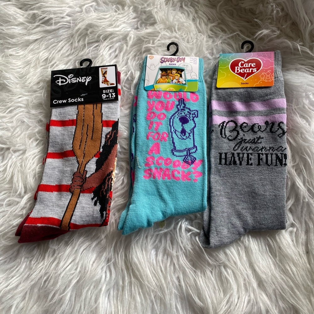 3 Pairs of CUTE Adult Socks